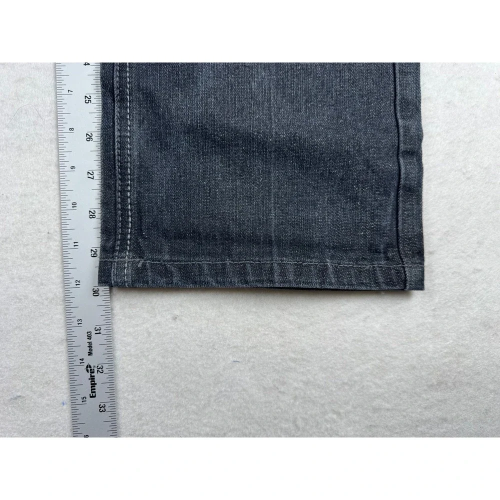 Southpole‎ Mens 34x32 Black Straight Leg Jeans Contrast Stitch Y2K